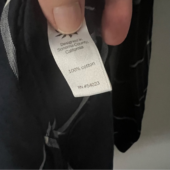 Athleta Presidio Plaid Popover Tunic Navy White - Picture 4 of 5